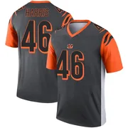Men's Clark Harris Cincinnati Bengals Legend Silver Jersey