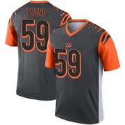 Youth Craig Young Cincinnati Bengals Legend Silver Jersey