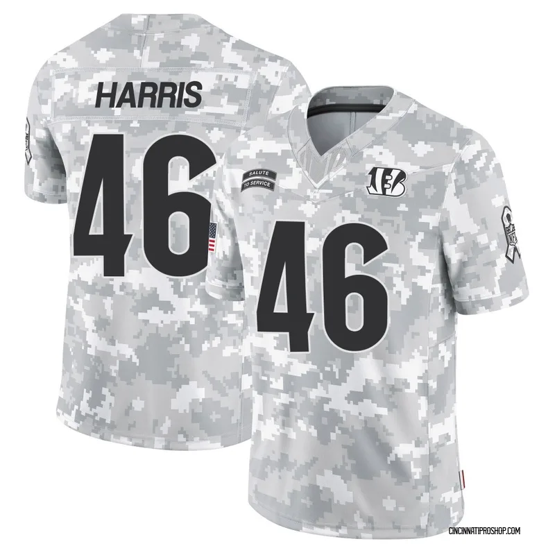 Arctic Camo Men's Clark Harris Cincinnati Bengals Limited 2024 Salute to Service Jersey