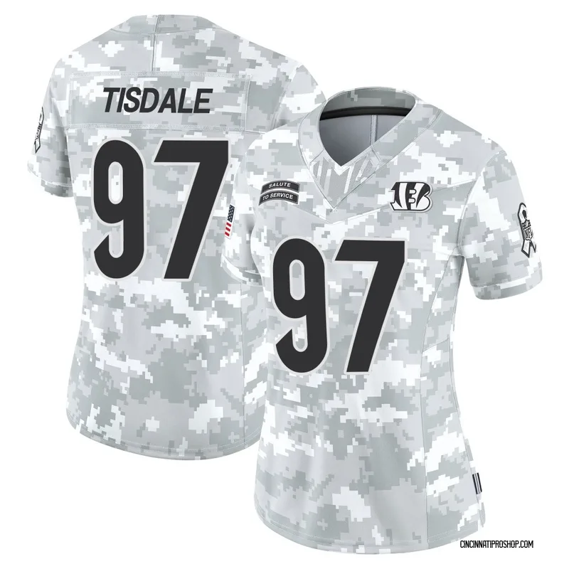 Arctic Camo Women's Tariqious Tisdale Cincinnati Bengals Limited 2024 Salute to Service Jersey