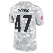 Arctic Camo Youth Craig Young Cincinnati Bengals Limited 2024 Salute to Service Jersey