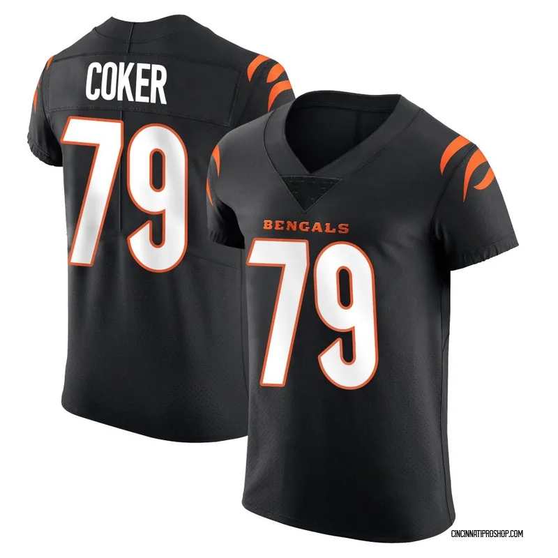 Black Men's Andrew Coker Cincinnati Bengals Elite Team Color Vapor Untouchable Jersey