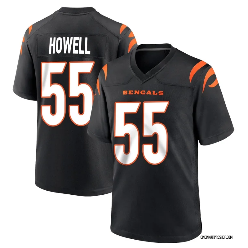 Black Men's Cashius Howell Cincinnati Bengals Game Team Color Jersey