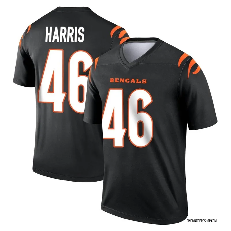 Black Men's Clark Harris Cincinnati Bengals Legend Jersey