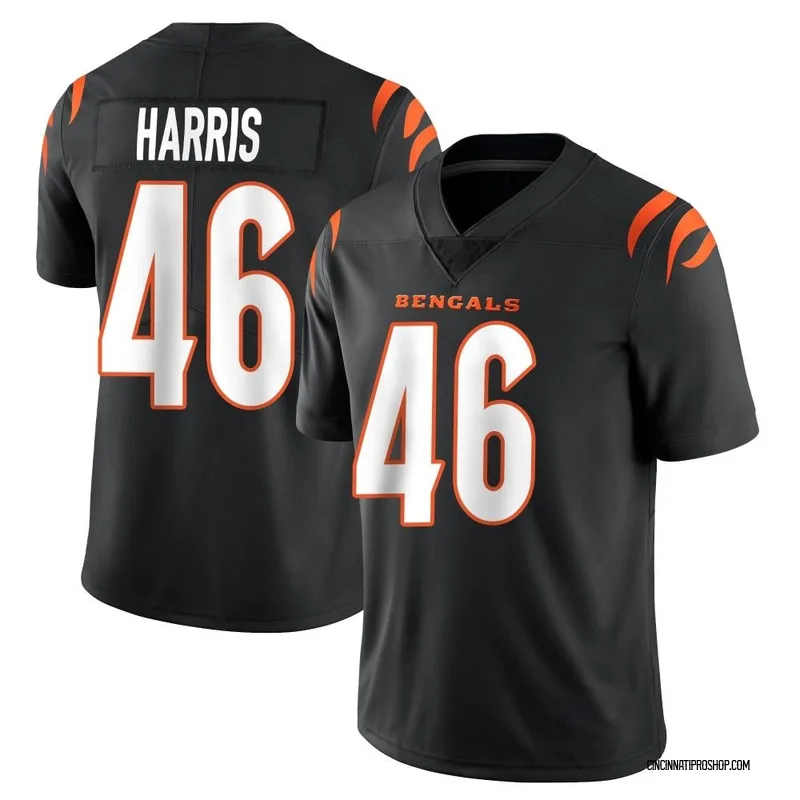 Black Men's Clark Harris Cincinnati Bengals Limited Team Color Vapor Untouchable Jersey