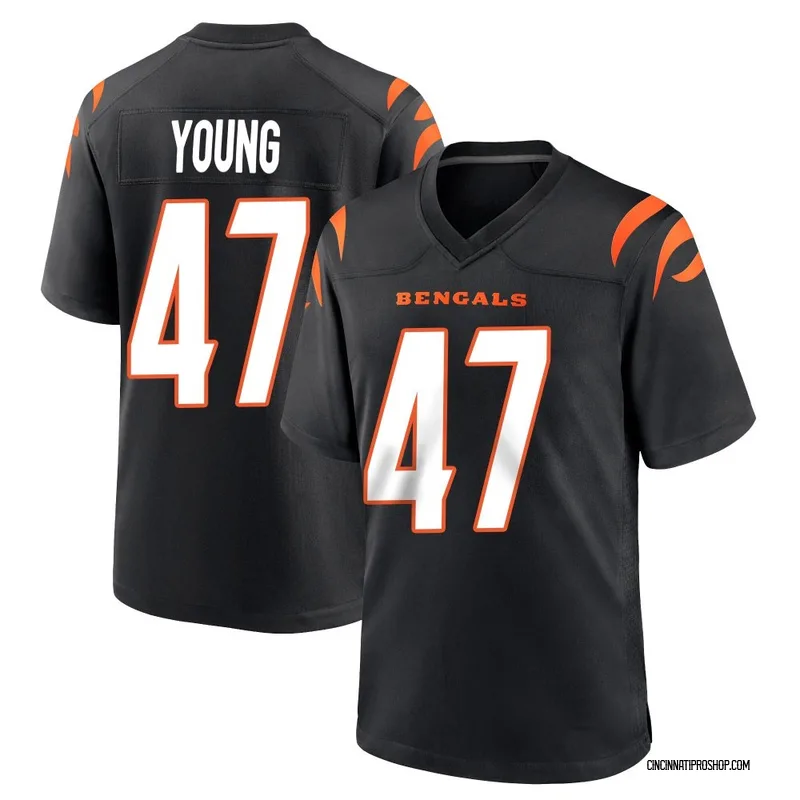 Black Men's Craig Young Cincinnati Bengals Game Team Color Jersey