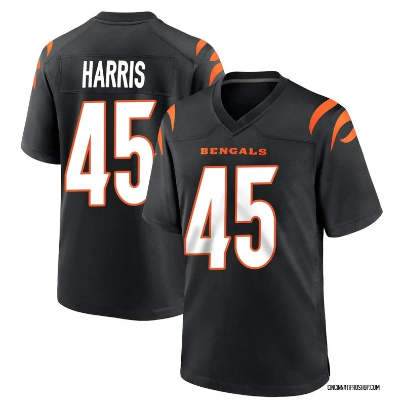 Black Men's Darien Harris Cincinnati Bengals Game Team Color Jersey