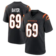 Black Men's Jacob Bayer Cincinnati Bengals Game Team Color Jersey