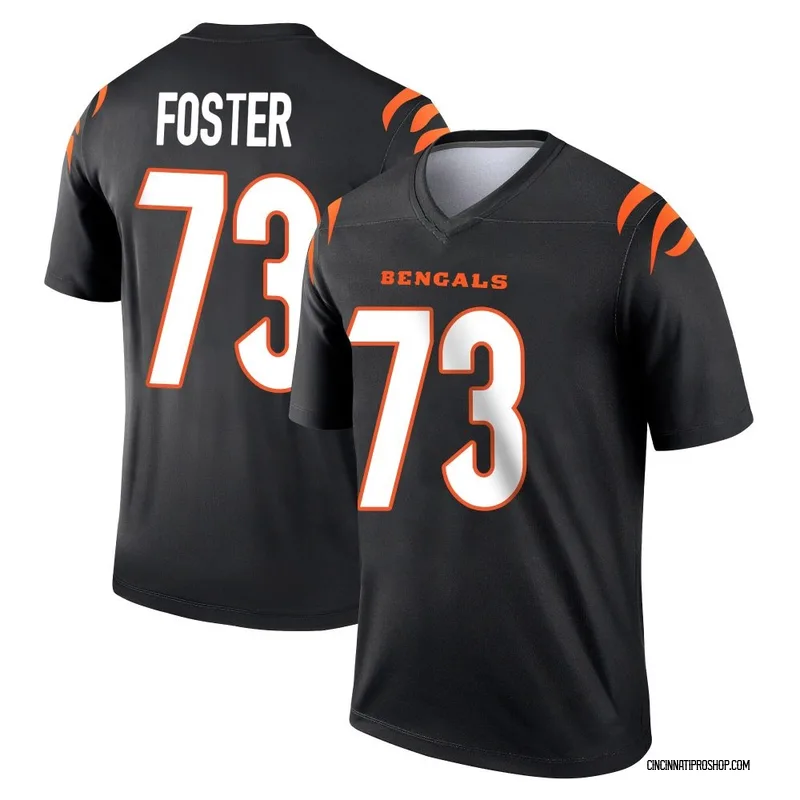 Black Men's Javon Foster Cincinnati Bengals Legend Jersey