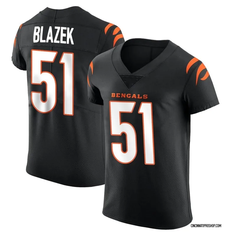 Black Men's Justin Blazek Cincinnati Bengals Elite Team Color Vapor Untouchable Jersey