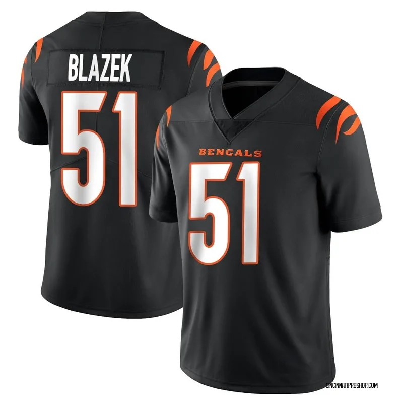 Black Men's Justin Blazek Cincinnati Bengals Limited Team Color Vapor Untouchable Jersey