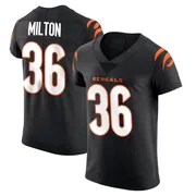 Black Men's Kendall Milton Cincinnati Bengals Elite Team Color Vapor Untouchable Jersey
