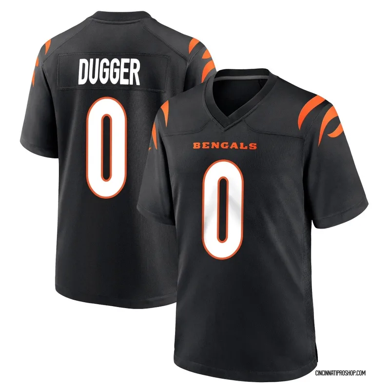 Black Men's Kyle Dugger Cincinnati Bengals Game Team Color Jersey