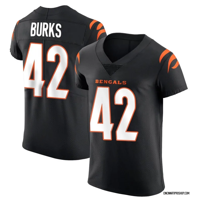 Black Men's Oren Burks Cincinnati Bengals Elite Team Color Vapor Untouchable Jersey