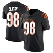 Black Men's T.J. Slaton Cincinnati Bengals Limited Team Color Vapor Untouchable Jersey
