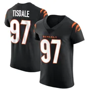 Black Men's Tariqious Tisdale Cincinnati Bengals Elite Team Color Vapor Untouchable Jersey