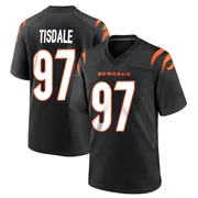 Black Men's Tariqious Tisdale Cincinnati Bengals Game Team Color Jersey