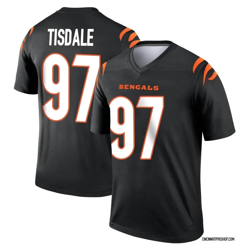 Black Men's Tariqious Tisdale Cincinnati Bengals Legend Jersey