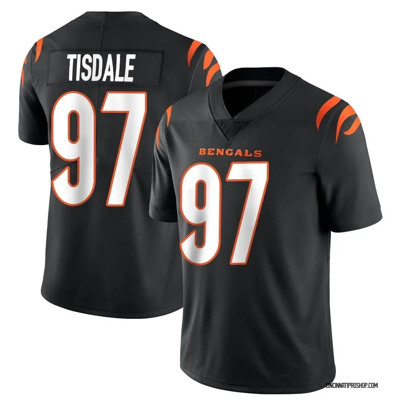 Black Men's Tariqious Tisdale Cincinnati Bengals Limited Team Color Vapor Untouchable Jersey