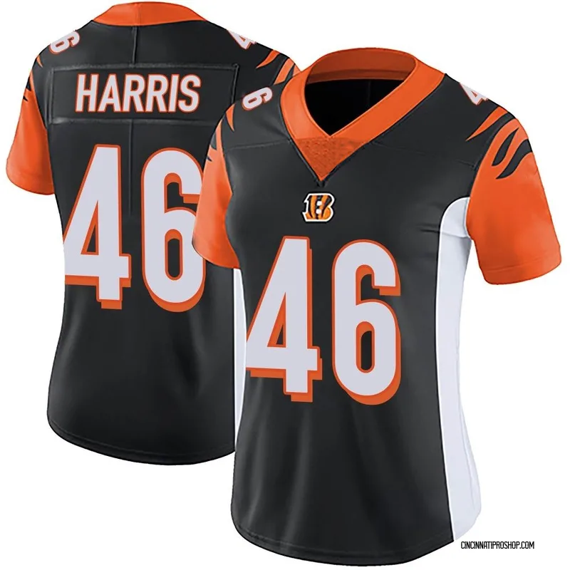Black Women's Clark Harris Cincinnati Bengals Limited Team Color Vapor Untouchable Jersey