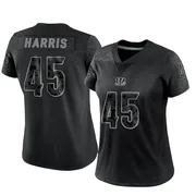 Black Women's Darien Harris Cincinnati Bengals Limited Reflective Jersey
