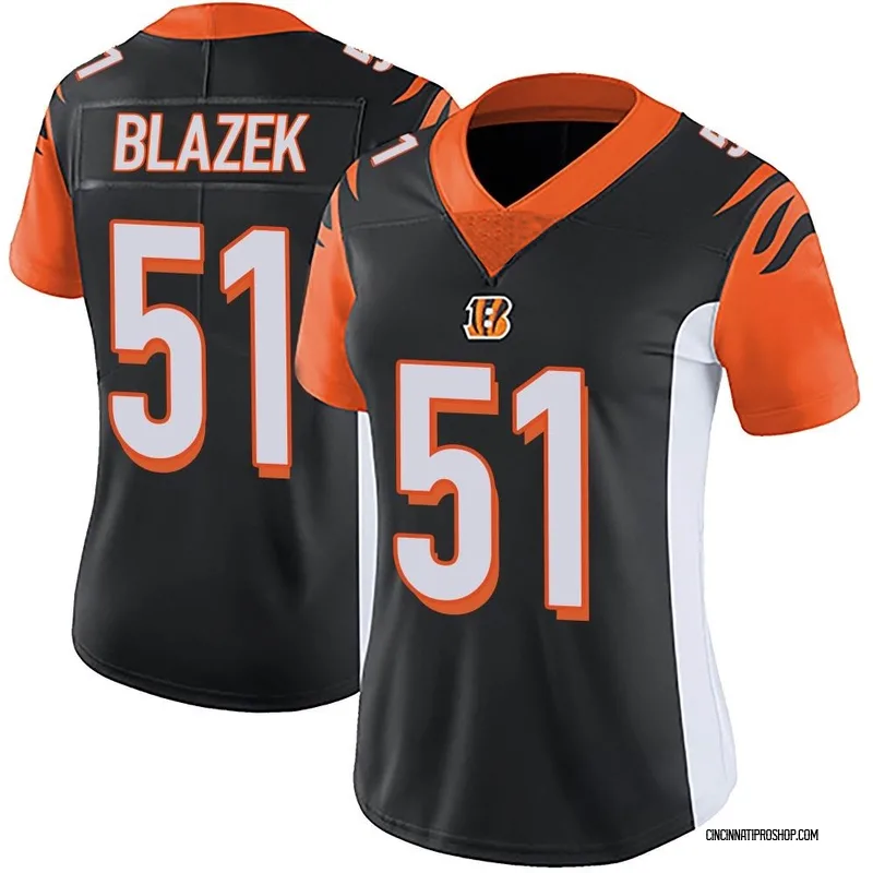 Black Women's Justin Blazek Cincinnati Bengals Limited Team Color Vapor Untouchable Jersey