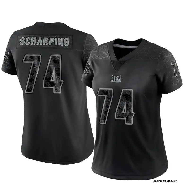 Black Women's Max Scharping Cincinnati Bengals Limited Reflective Jersey