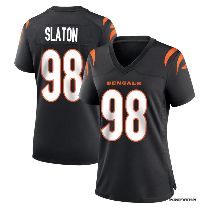 Black Women's T.J. Slaton Cincinnati Bengals Game Team Color Jersey