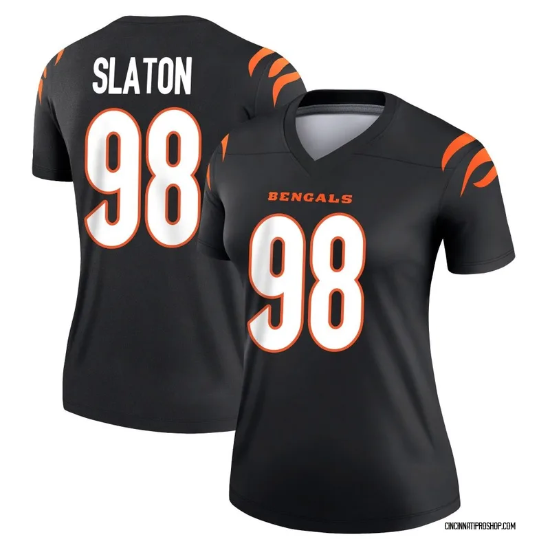 Black Women's T.J. Slaton Cincinnati Bengals Legend Jersey