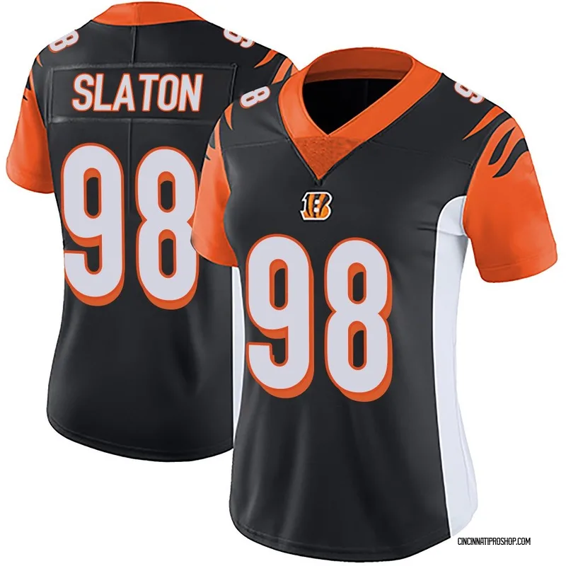 Black Women's T.J. Slaton Cincinnati Bengals Limited Team Color Vapor Untouchable Jersey