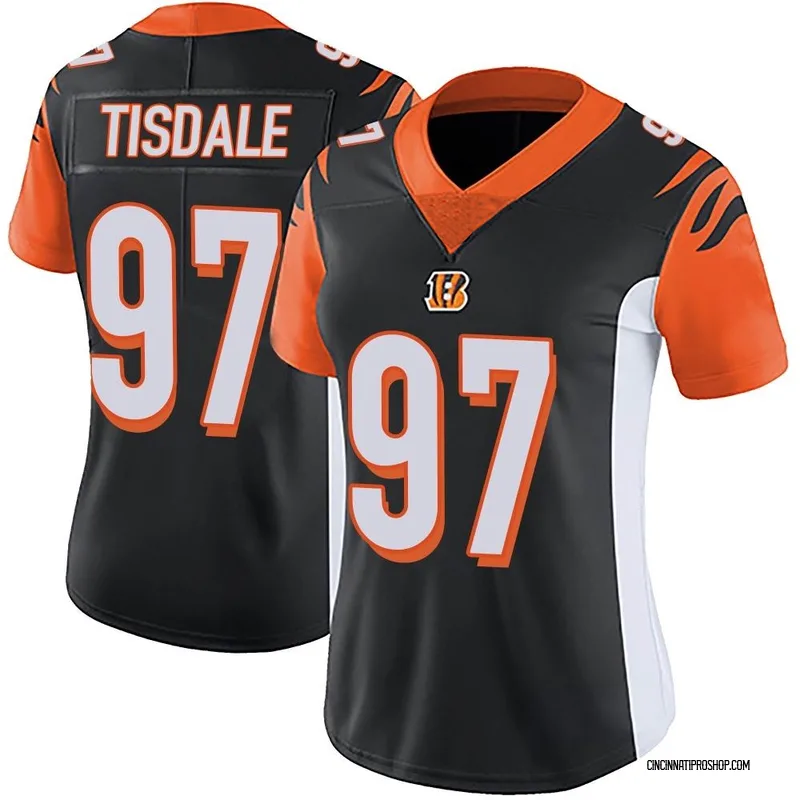Black Women's Tariqious Tisdale Cincinnati Bengals Limited Team Color Vapor Untouchable Jersey