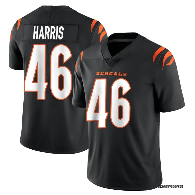 Black Youth Clark Harris Cincinnati Bengals Limited Team Color Vapor Untouchable Jersey