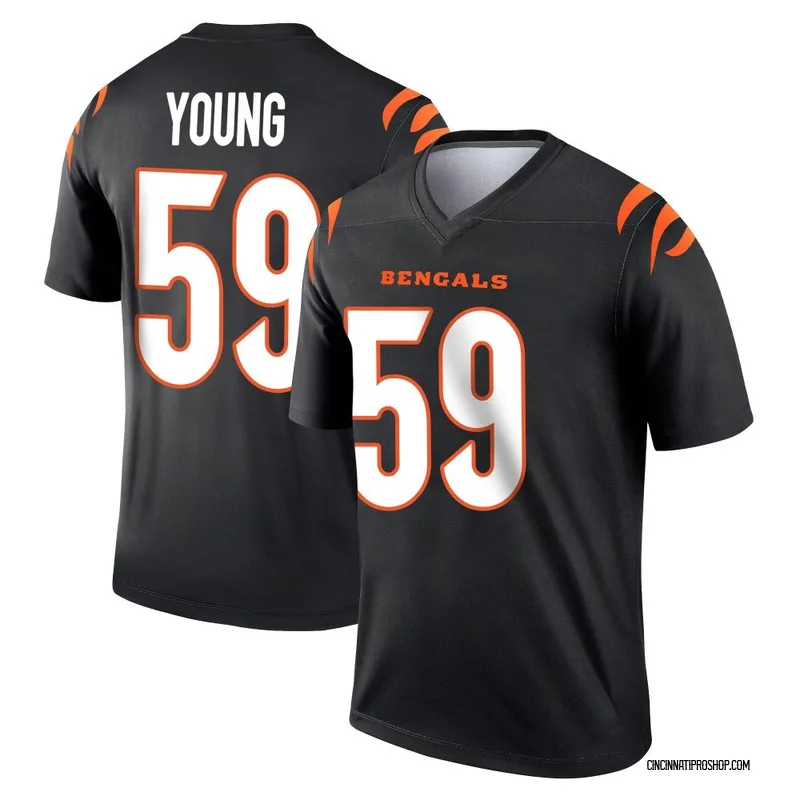 Black Youth Craig Young Cincinnati Bengals Legend Jersey