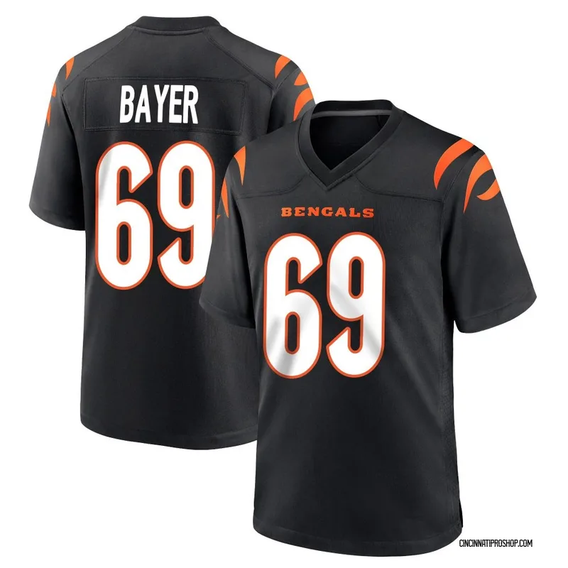 Black Youth Jacob Bayer Cincinnati Bengals Game Team Color Jersey