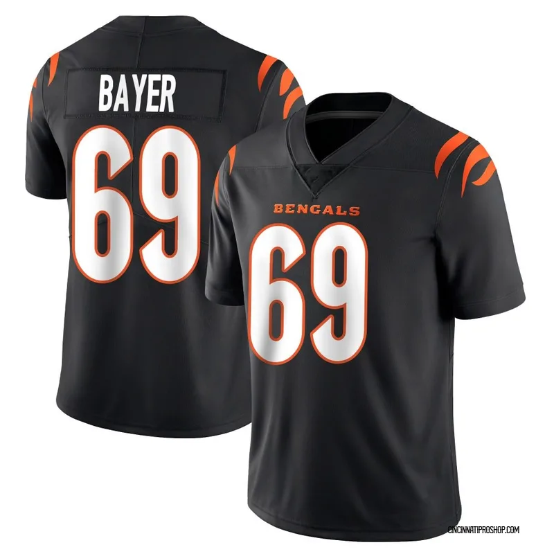 Black Youth Jacob Bayer Cincinnati Bengals Limited Team Color Vapor Untouchable Jersey
