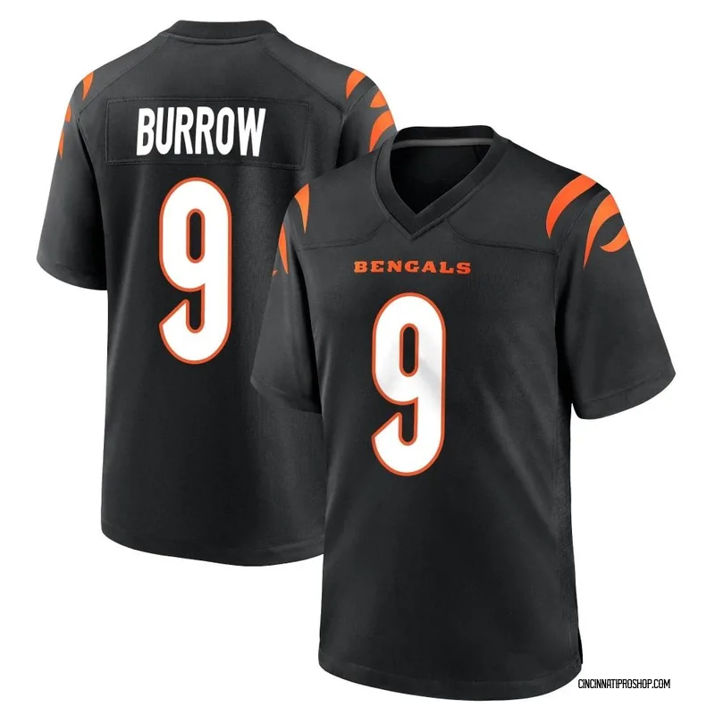 Black Youth Joe Burrow Cincinnati Bengals Game Team Color Jersey