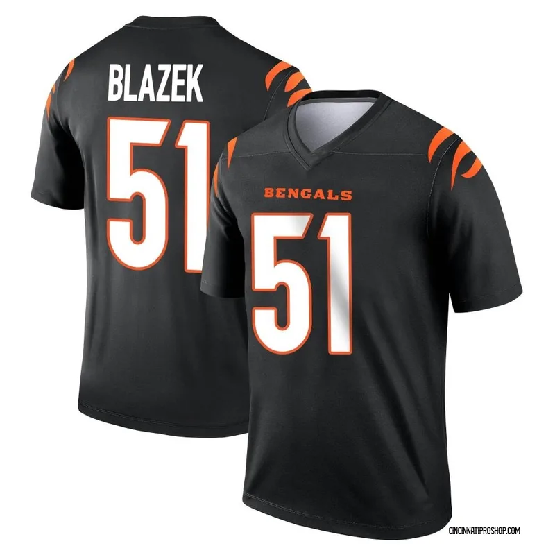 Black Youth Justin Blazek Cincinnati Bengals Legend Jersey