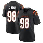 Black Youth T.J. Slaton Cincinnati Bengals Game Team Color Jersey