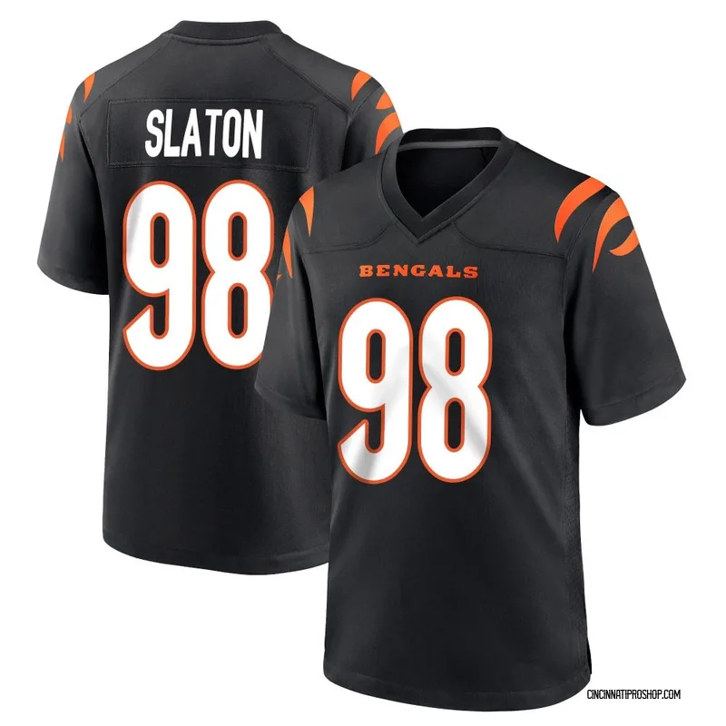 Black Youth T.J. Slaton Cincinnati Bengals Game Team Color Jersey