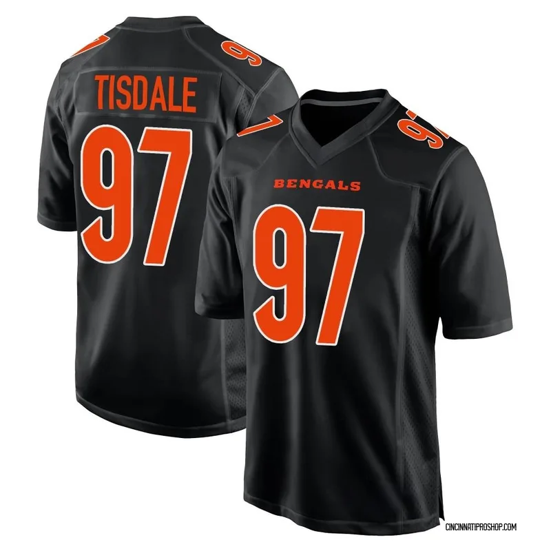 Black Youth Tariqious Tisdale Cincinnati Bengals Game Fashion Jersey