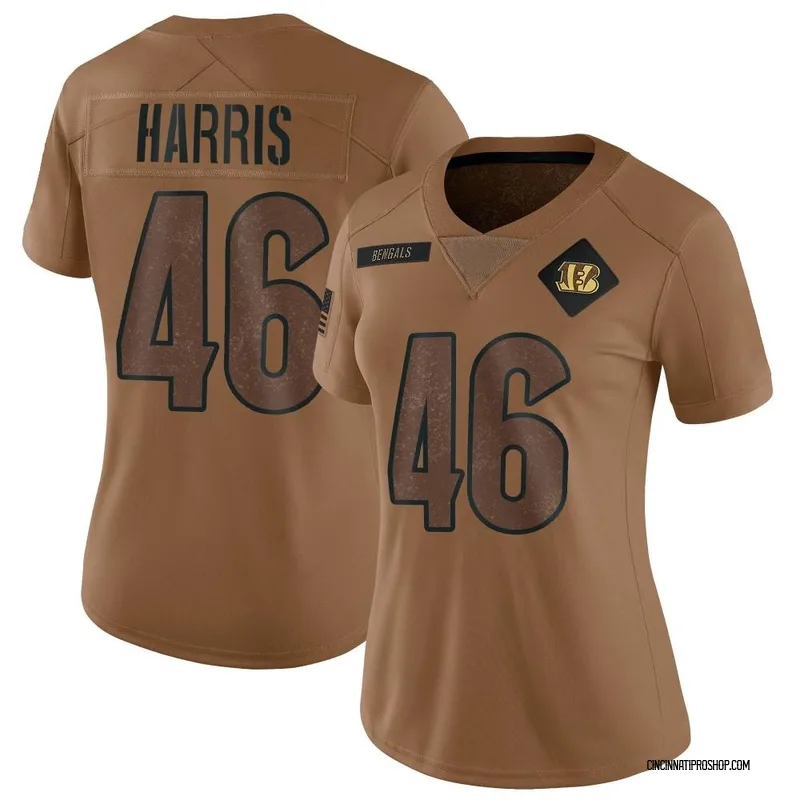 Brown Women's Clark Harris Cincinnati Bengals Limited 2023 Salute To Service Jersey
