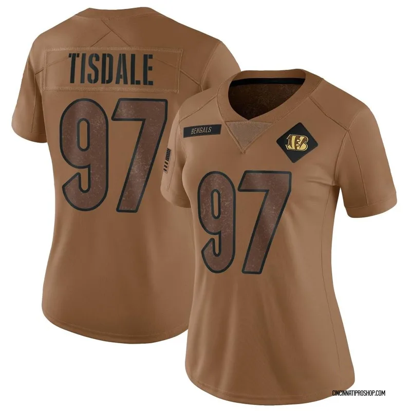 Brown Women's Tariqious Tisdale Cincinnati Bengals Limited 2023 Salute To Service Jersey