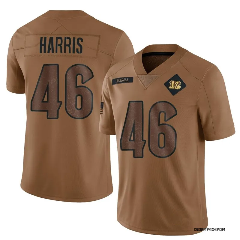 Brown Youth Clark Harris Cincinnati Bengals Limited 2023 Salute To Service Jersey