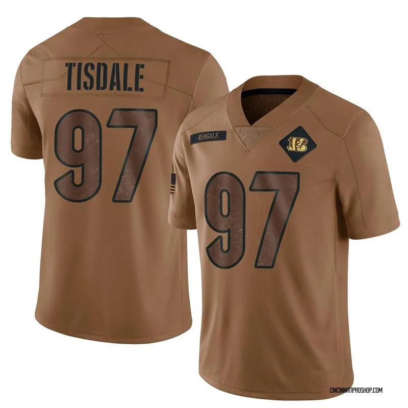 Brown Youth Tariqious Tisdale Cincinnati Bengals Limited 2023 Salute To Service Jersey