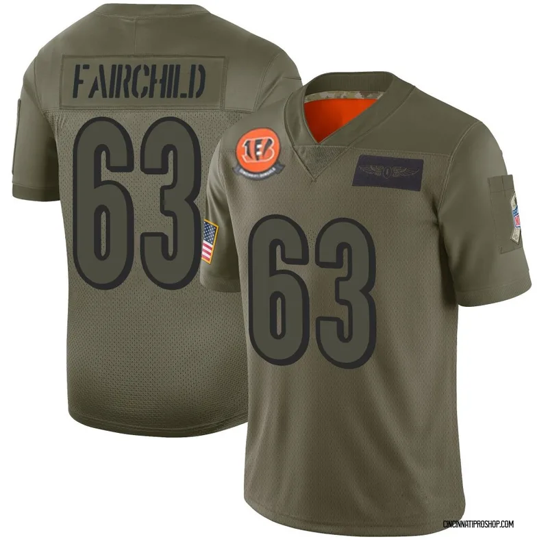 Camo Men's Dylan Fairchild Cincinnati Bengals Limited 2019 Salute to Service Jersey
