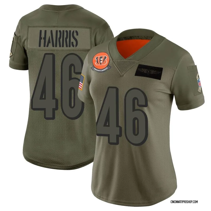 Camo Women's Clark Harris Cincinnati Bengals Limited 2019 Salute to Service Jersey