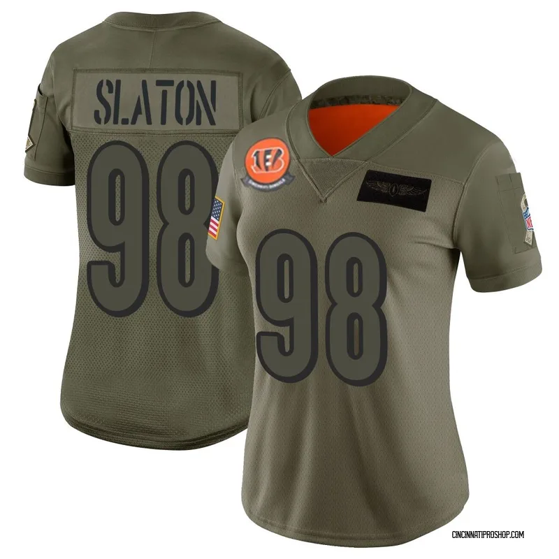 Camo Women's T.J. Slaton Cincinnati Bengals Limited 2019 Salute to Service Jersey