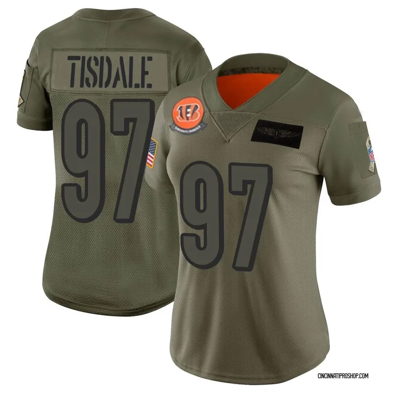 Camo Women's Tariqious Tisdale Cincinnati Bengals Limited 2019 Salute to Service Jersey