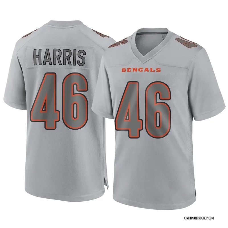 Gray Men's Clark Harris Cincinnati Bengals Game Atmosphere Fashion Jersey
