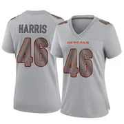 Gray Women's Clark Harris Cincinnati Bengals Game Atmosphere Fashion Jersey